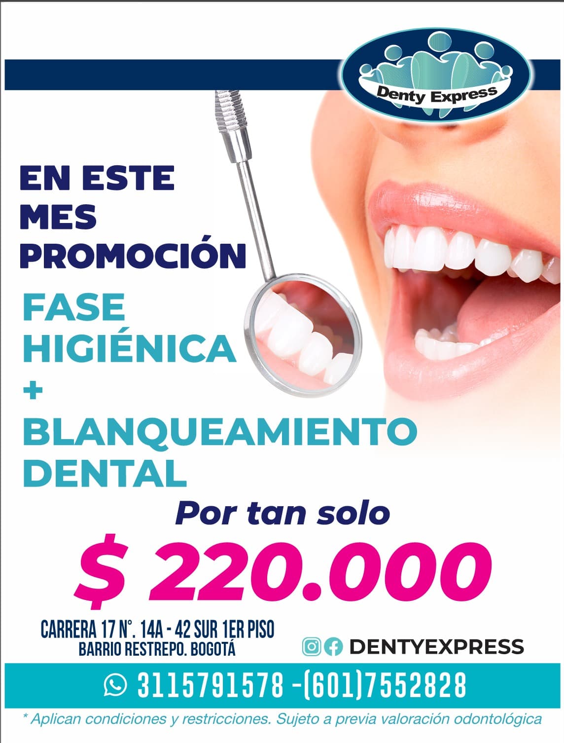 Promoción de blanqueamiento dental