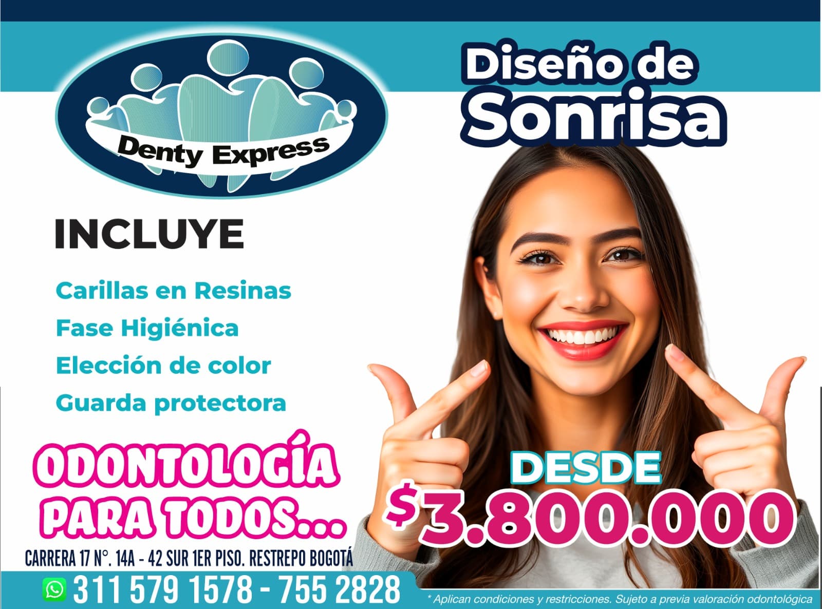 Promoción de diseño de sonrisa